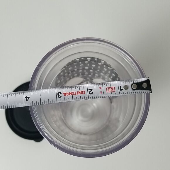 TERVIS Tumbler Skulls Lightning Black White 24oz Insulated Cup Glass w/ Lid USA - Picture 10 of 10